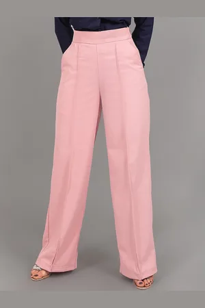 Blue Bird Women High-Rise Pleated Trousers