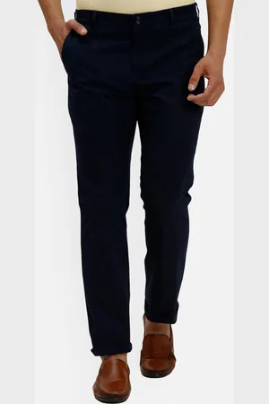 ColorPlus Men Cotton Slim Fit Chinos Trousers