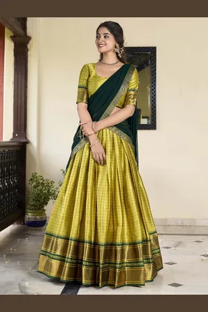 LOOKNBOOK ART Ready to Wear Lehenga & Unstitched Blouse With Dupatta