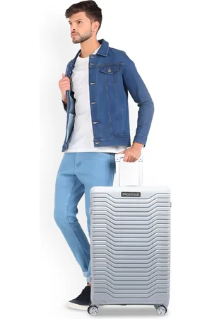 Provogue Textured Hard-Sided Large Trolley Suitcase