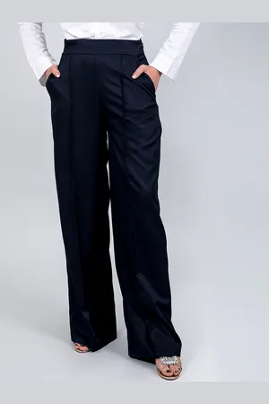 Blue Bird Women High-Rise Trousers