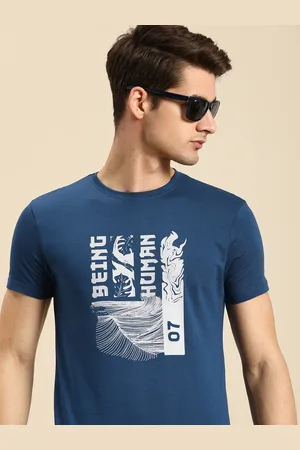 Being Human Brand Logo Printed Pure Cotton T-shirt