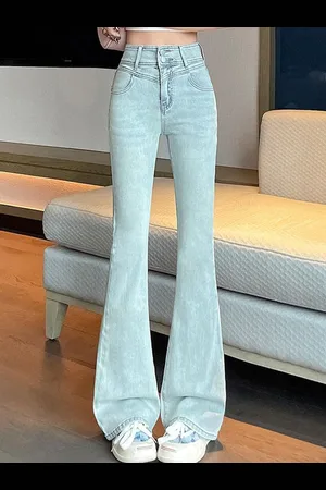 DressBerry Women Slim Fit High-Rise Light Fade Jeans