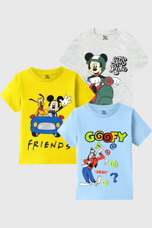 Miss and Chief Boys Pack Of 3 Graphic Printed Cotton Oversized T-shirts