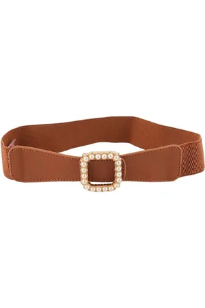 STYLE SHOES Women Tang Closure Stretchable Textured Belt