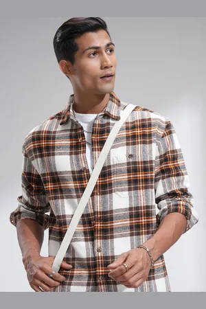Highlander Men Opaque Checked Casual Shirt