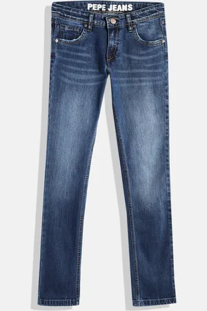 Pepe Jeans Boys Million Cashed Slim Fit Heavy Fade Stretchable Jeans