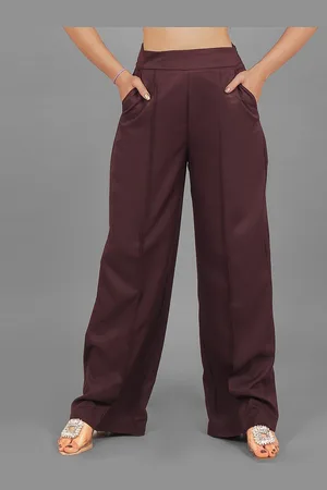 Blue Bird Women High-Rise Trousers