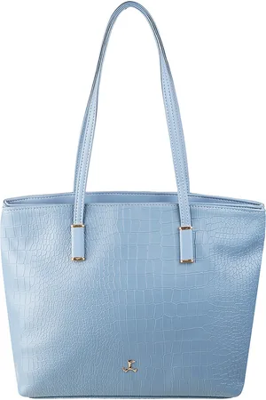 All Things Mochi Blue PU Shopper Shoulder Bag