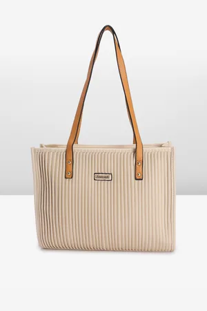 Fastrack Women Self Striped Large Tote Bag with Multiple Pockets