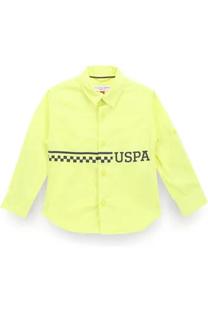 Ralph Lauren Boys Typography Printed Classic Pure Cotton Casual Shirt