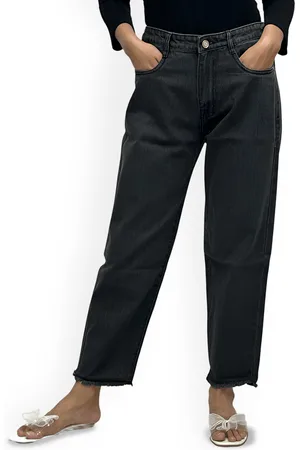 BAESD Women Relaxed Loose Fit High-Rise Trousers
