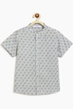 Campana Boys Floral Opaque Printed Casual Shirt