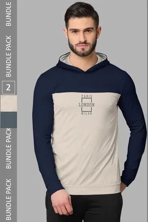 bullmer Pack Of 2 Colourblocked Cotton T-shirt