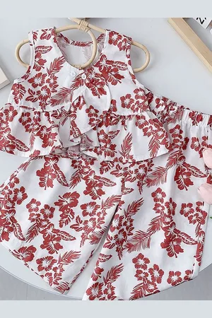 LULU & SKY Girls Printed Top with Trousers