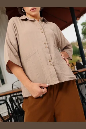 DressBerry Comfy & Trendy Drop Sleeve Relaxed Shirt