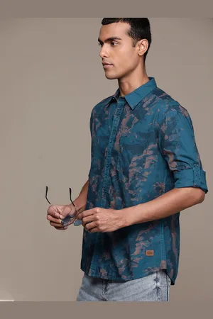 Roadster The Lifestyle Co. Pure Cotton Printed Casual Shirt