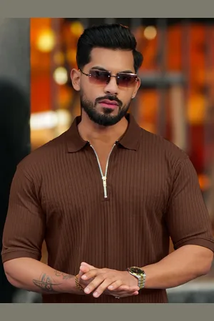 Maniac Men Polo Collar T-shirt