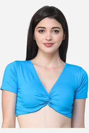 Cation Blouson Crop Top