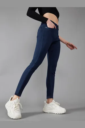 DOLCE CRUDO Women Skinny Fit Mid-Rise Stretchable Jeans