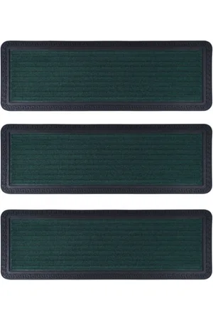 BLACK GOLD Set Of 3 Green Anti-Skid Runners