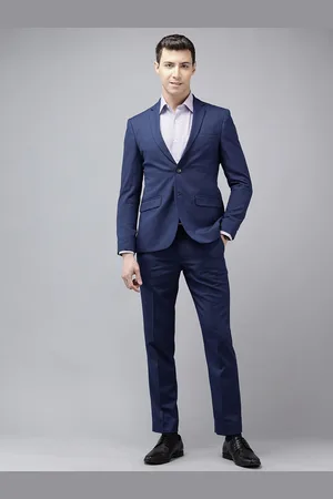 Park Avenue Men Checked Super Slim Neo Fit Single-Breasted Two-Piece Party Suit