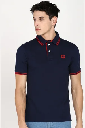 Provogue Men Polo Collar Applique Slim Fit T-shirt