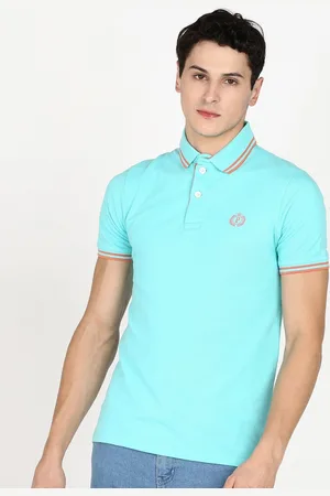 Provogue Men Polo Collar Applique Slim Fit T-shirt