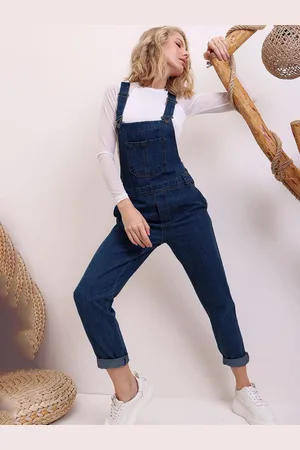 Trend Alacati stili Women Pure Cotton Dungarees