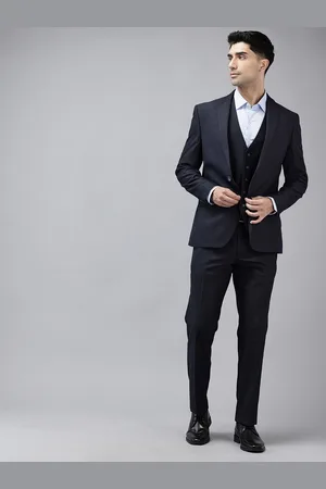 Park Avenue Slim Fit Single-Breasted 3 Piece Formal Suit