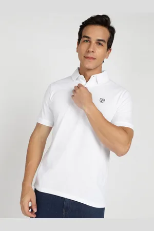 Provogue Men Polo Collar Applique Slim Fit T-shirt