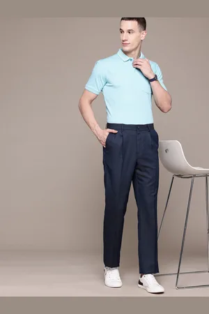 Nautica Men Flex Waistband Textured Classic Fit Pleated Trousers