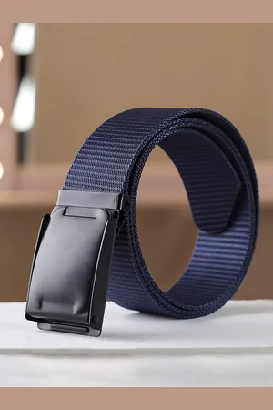 Winsome Deal Men Slider Buckle Closure Textured Casual Belt
