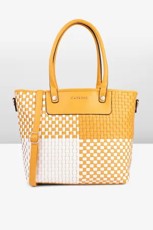 Caprese Textured Structured Shoulder Bag