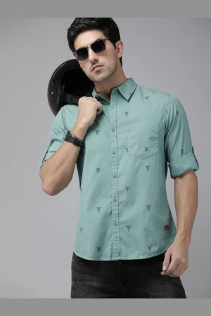 Roadster The Life Co. Conversational Printed Pure Cotton Casual Shirt