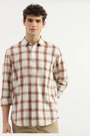 Benetton Checked Pure Cotton Casual Shirt