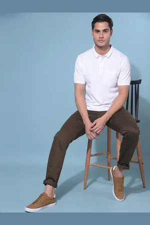 Crimsoune Club Polo Collar Cotton Slim Fit T-shirt