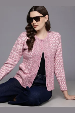 Cayman Women Floral Woollen Cardigan