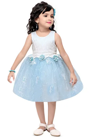 BAESD Girls Net Fit & Flare Dress