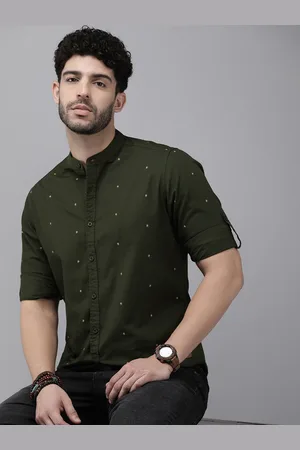 Roadster The Life Co. Geometric Printed Pure Cotton Casual Shirt