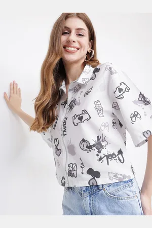 DressBerry Social Statement Printed Boxy Shirt