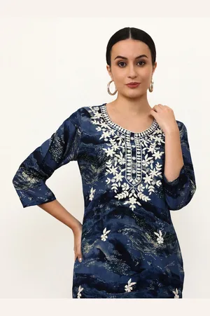 Jaipur Women Floral Printed Thread Work Kurta