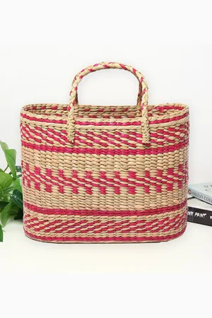 HABERE INDIA Unisex Textured Bucket Tote Bag