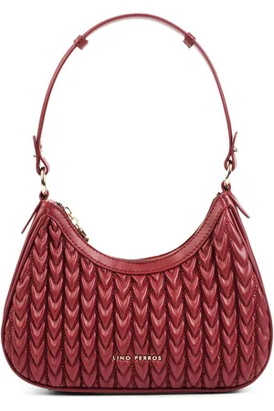 Lino Perros PU Structured Shoulder Bag with Quilted