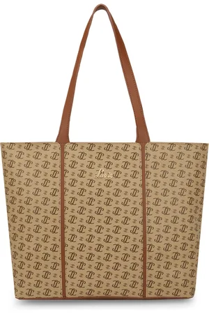 LAVIE Women Typography Printed Structured Leather Shoulder Bag