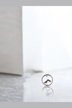 GoldNera Men 925 Sterling Silver Circular Studs