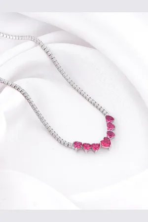 GIVA 925 Sterling Silver Rhodium-Plated Necklace