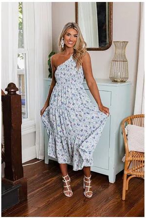 DressBerry Floral Print Maxi Dress