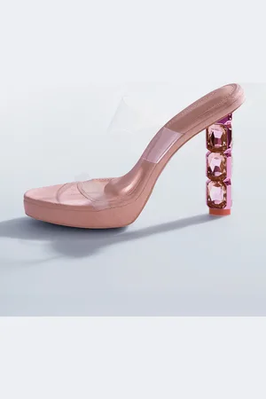 Signature Open Toe Platform Heels