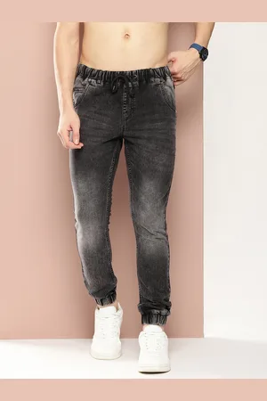 HARVARD Men Slim Fit Light Fade Stretchable Jogger Jeans